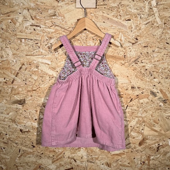 Zara Kids Pink Corduroy Overall Dress | 2-3 Years Old - Picture 4 of 5
